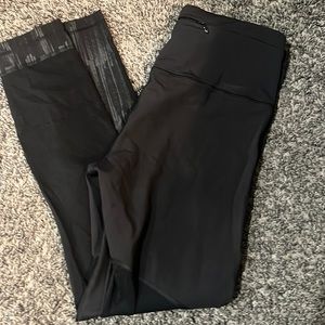 Lululemon high rise mesh back running tights luxtreme fabric 7/8 length size 6